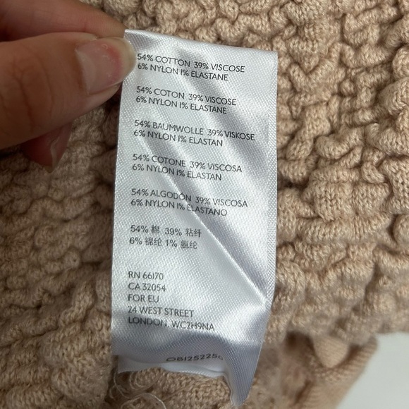 Free People Rosehip Cardi in Rose Water size large Lettuce trim Bohemian 90s - Picture 13 of 16